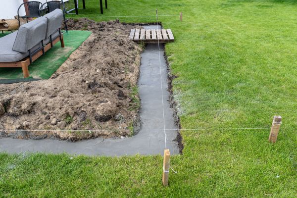 Cement Footer Installation in Pataskala